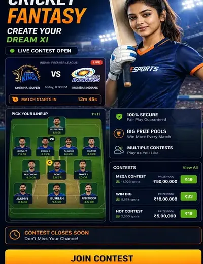 Hero11 (hero11) fantasy cricket & matchday visual 3